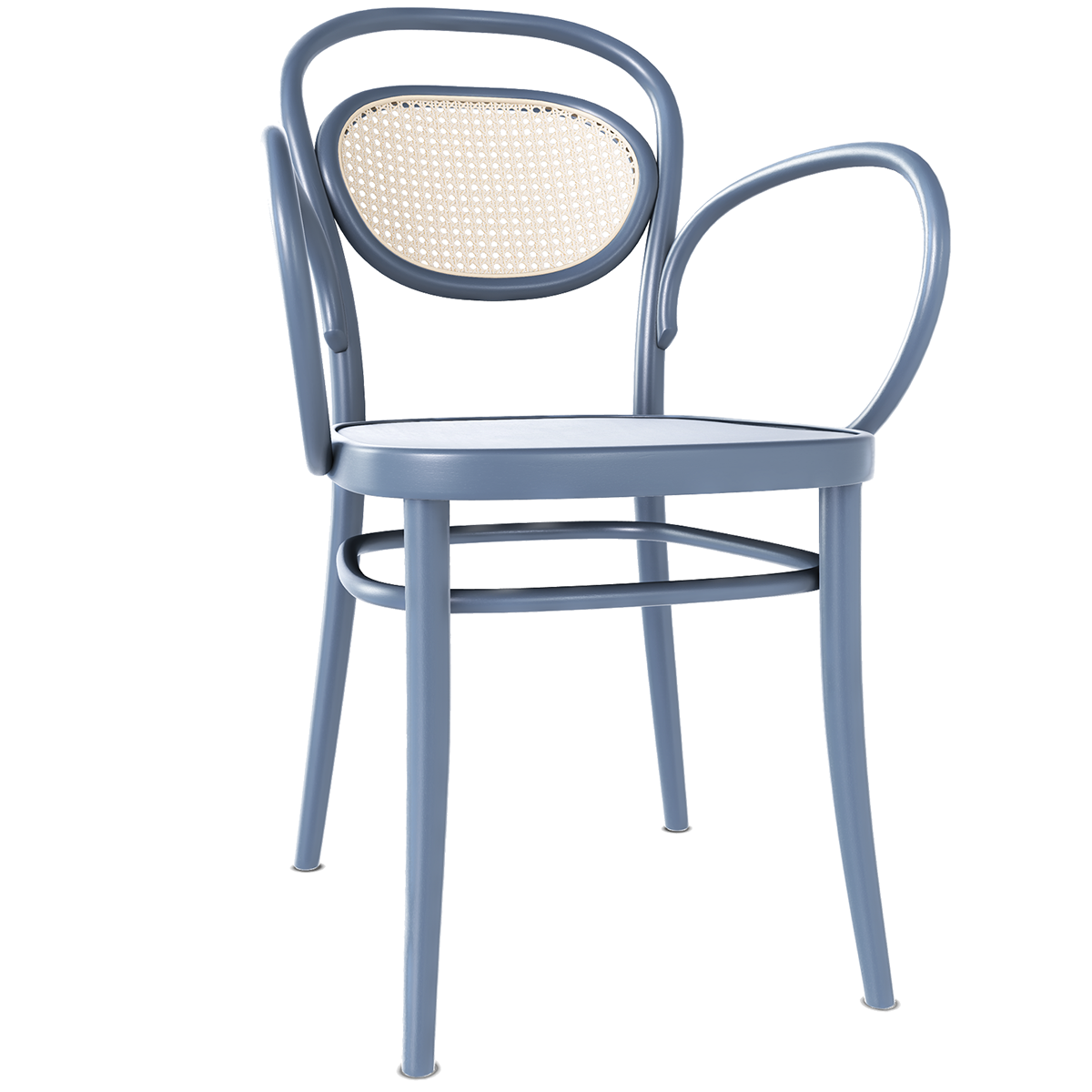 20 Wood Seat Mesh/Cane Back Armchair - WOO .Design