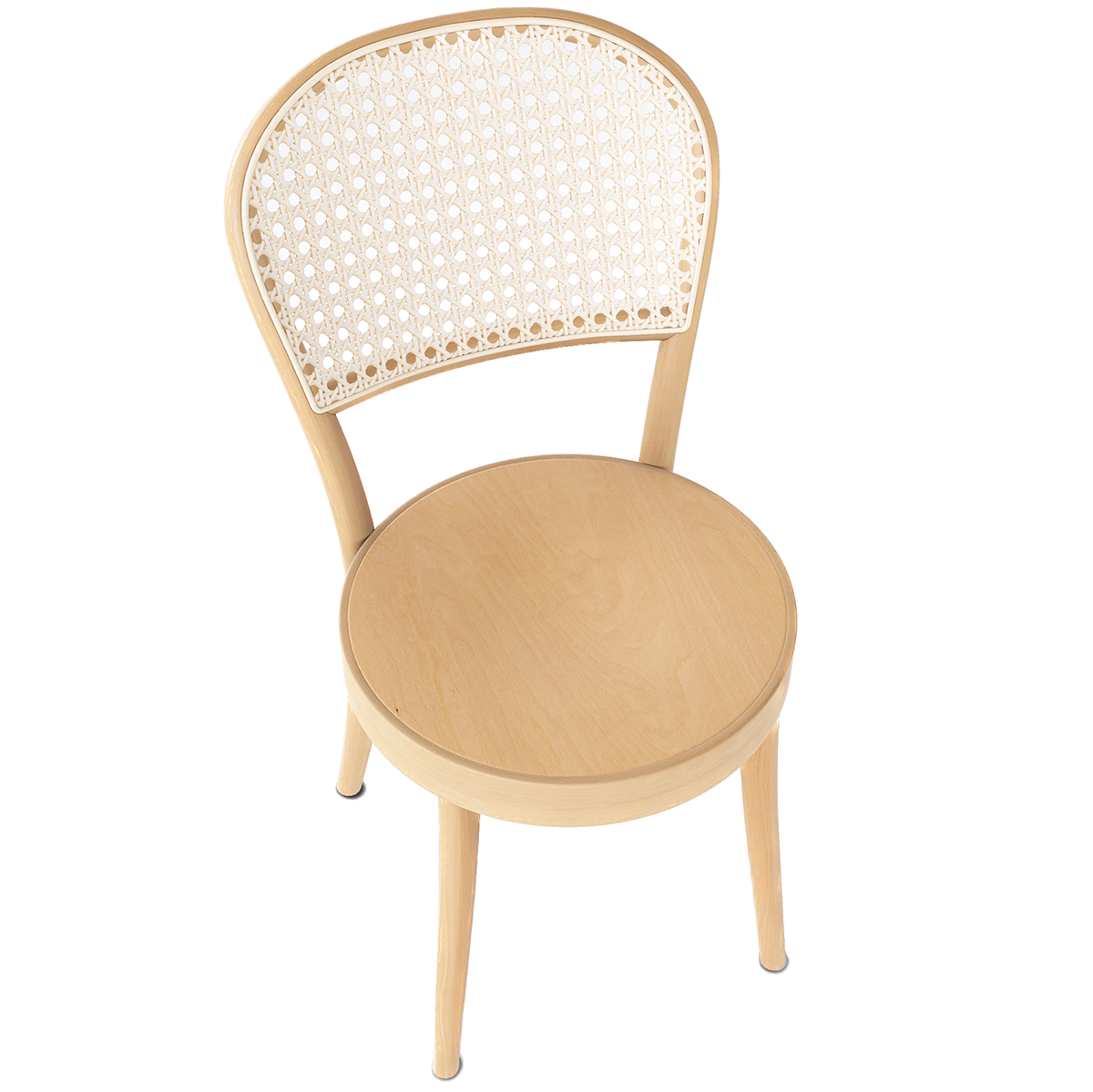 314 Wood Seat Mesh/Cane Back Chair - WOO .Design