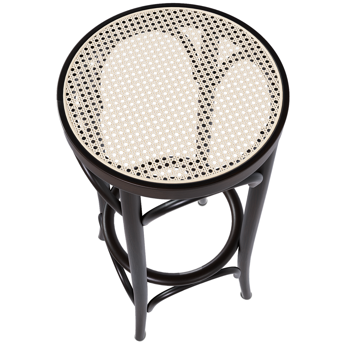 73 Cane/Mesh Barstool - WOO .Design