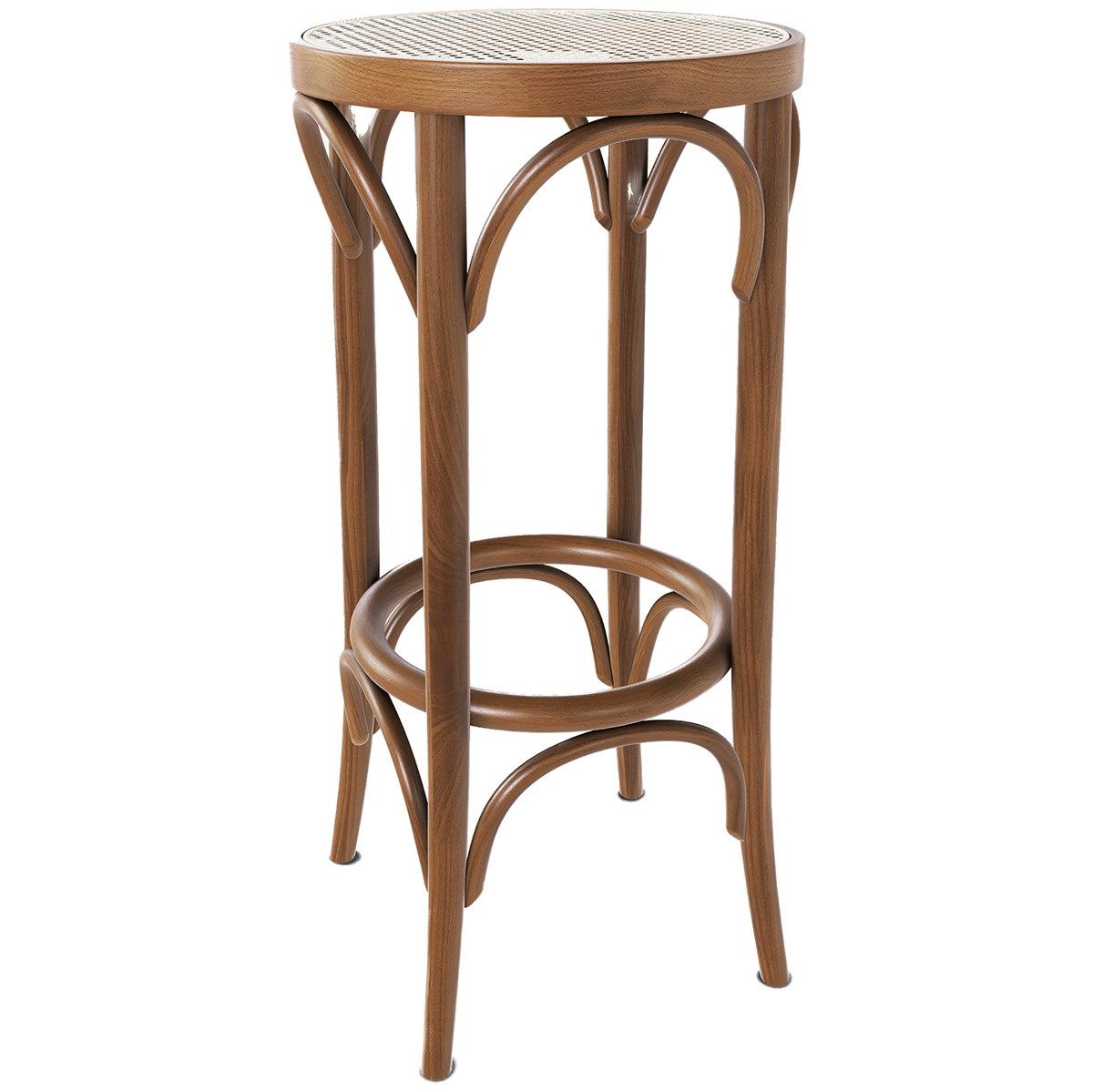 73 Cane/Mesh Barstool - WOO .Design