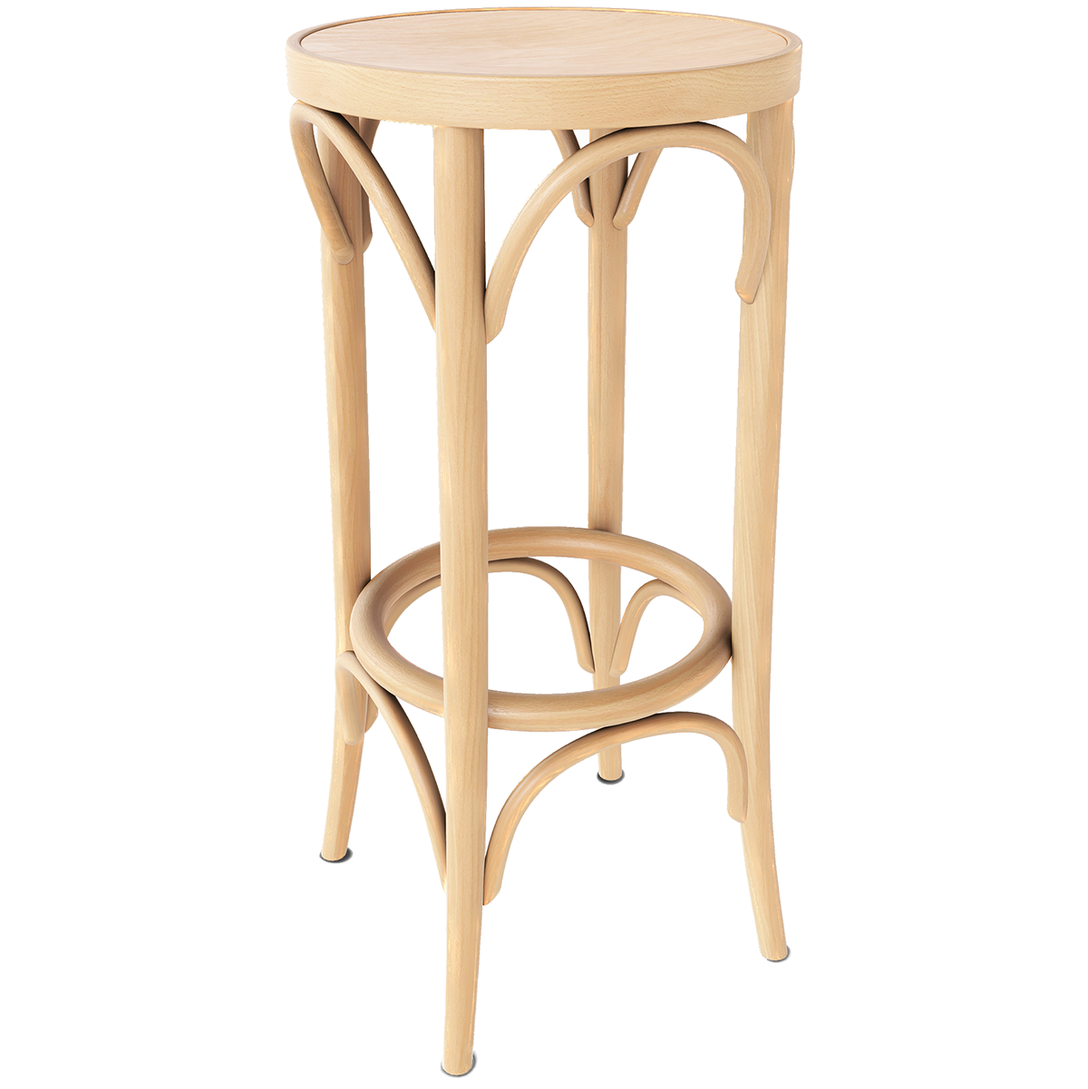 73 Wood Barstool - WOO .Design