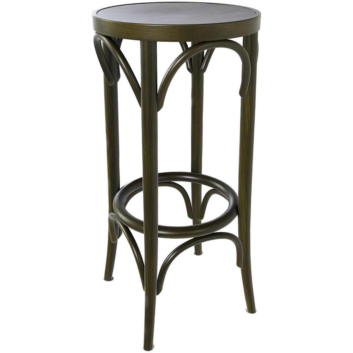 73 Wood Barstool - WOO .Design