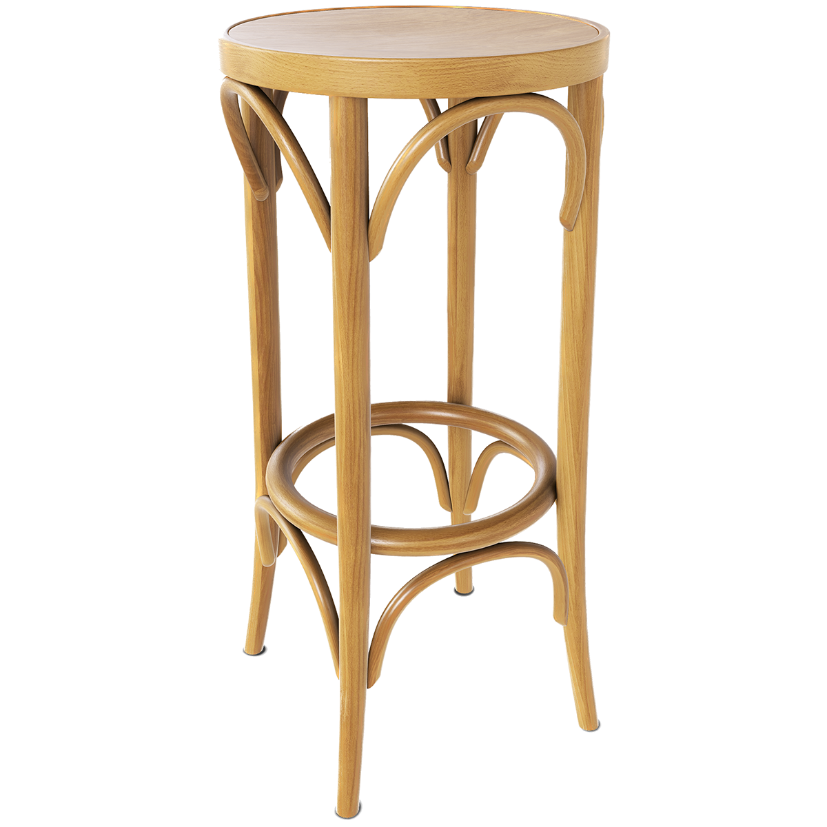 73 Wood Barstool - WOO .Design