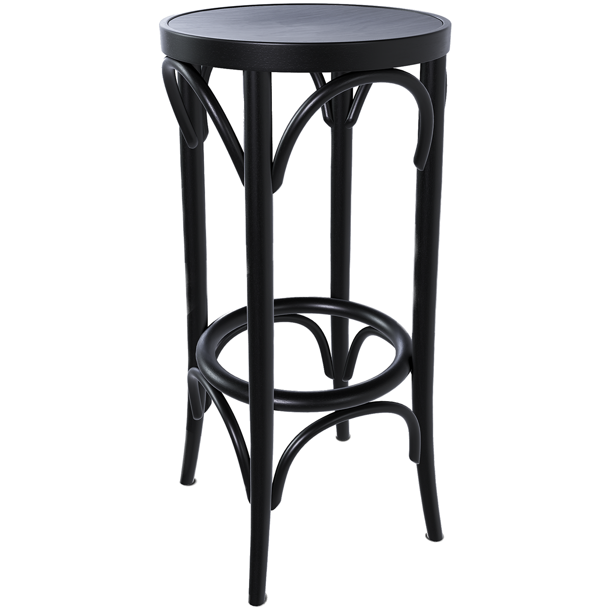 73 Wood Barstool - WOO .Design