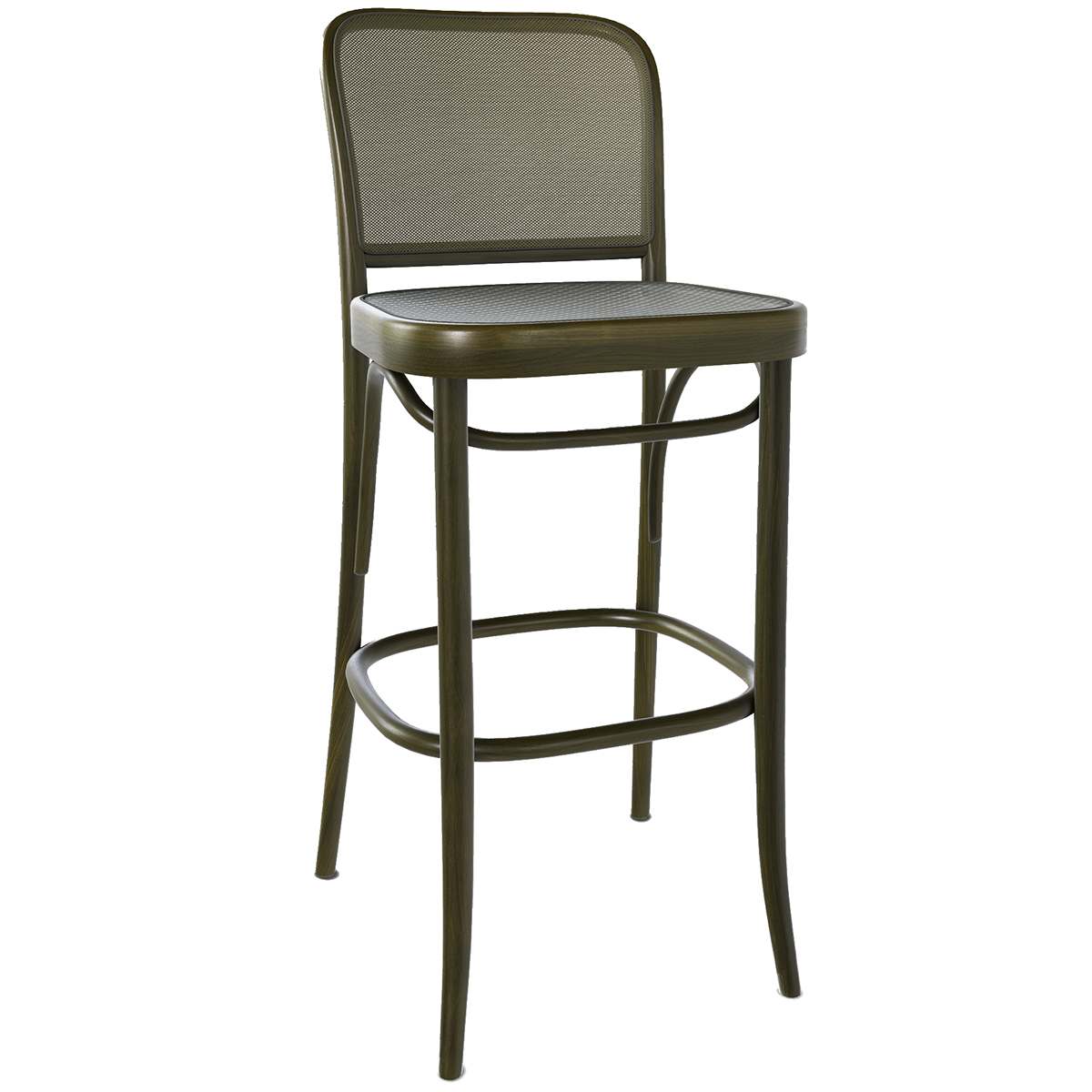 811 Mesh/Cane Barstool - WOO .Design