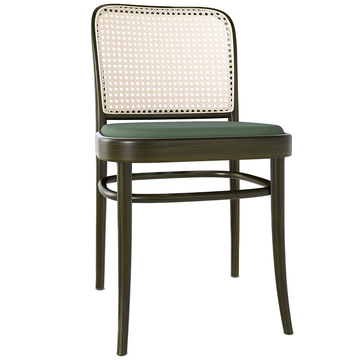 811 Upholstered Seat Mesh Cane Back Chair
