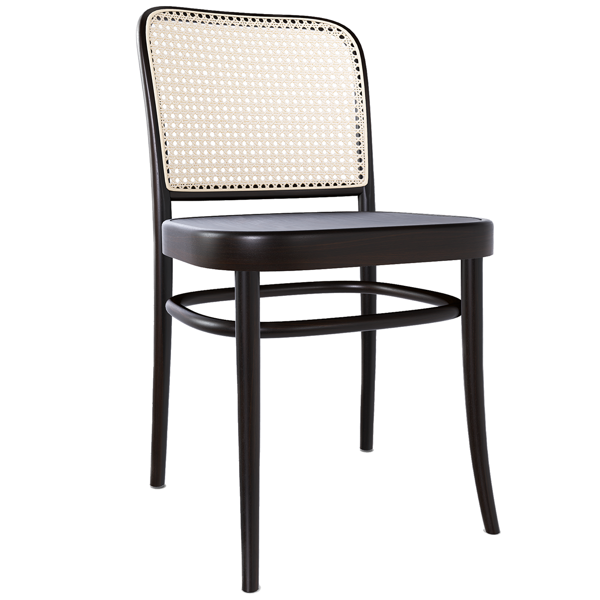 811 Wood Seat Mesh/Cane Back Chair - WOO .Design