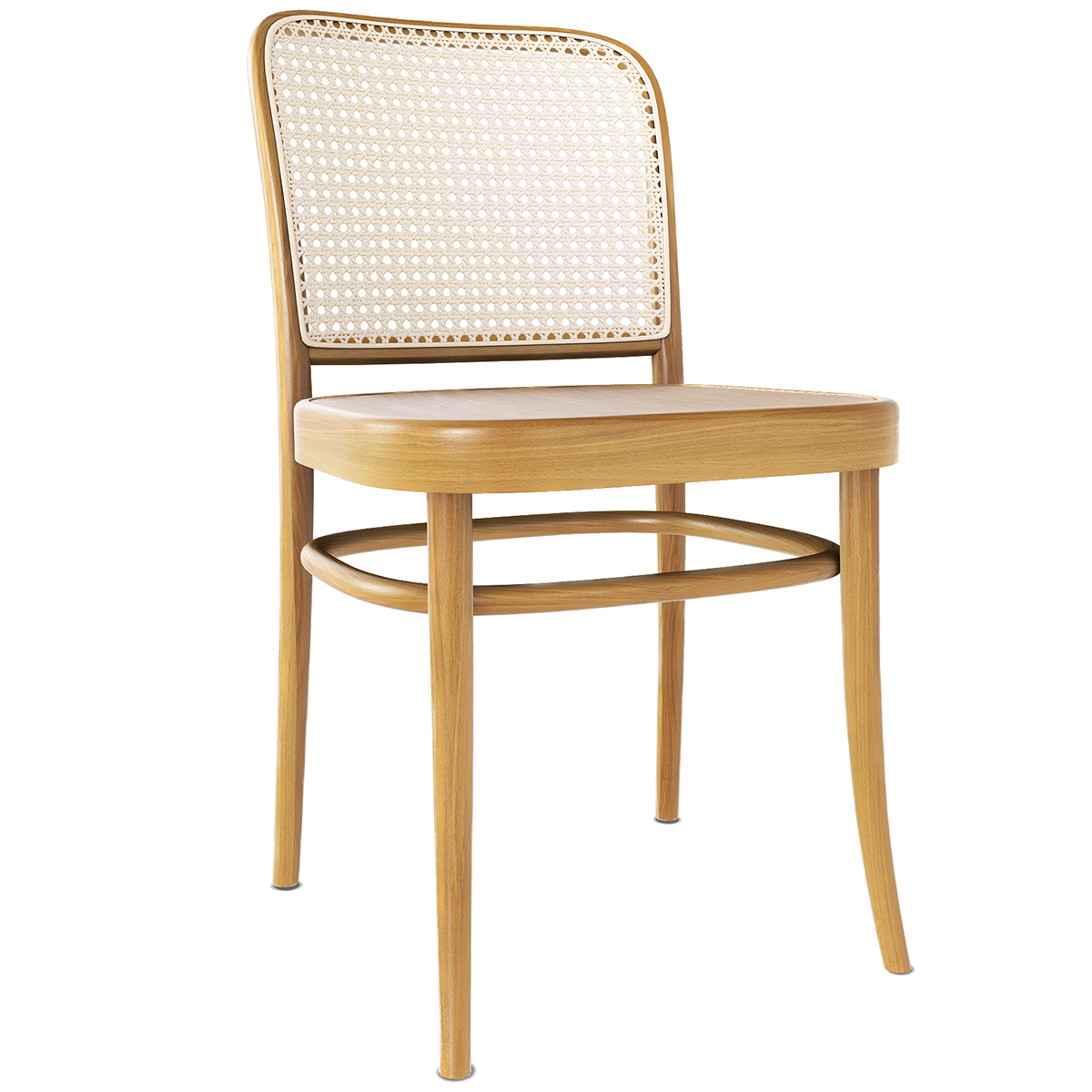 811 Wood Seat Mesh/Cane Back Chair - WOO .Design