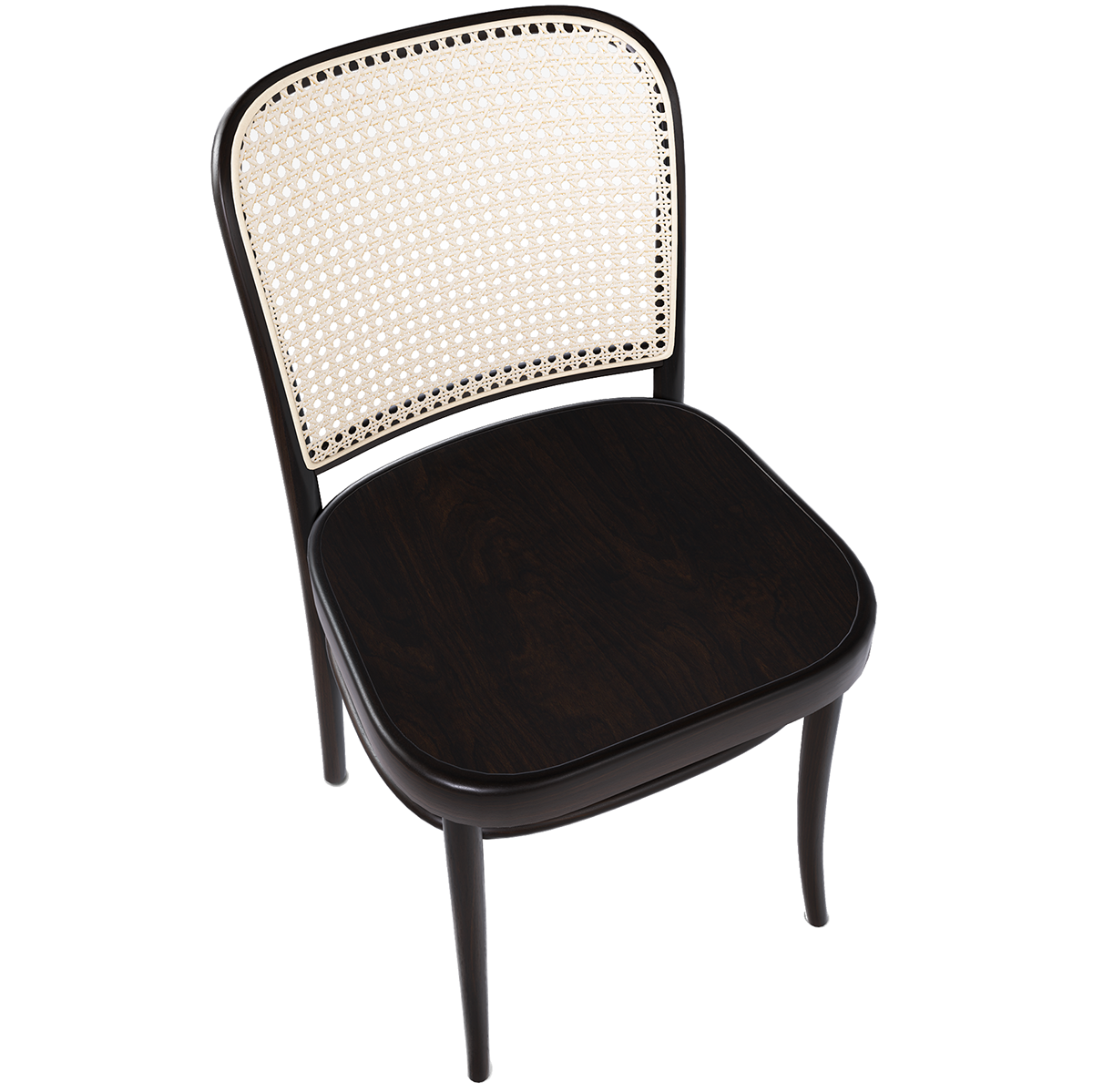 811 Wood Seat Mesh/Cane Back Chair - WOO .Design