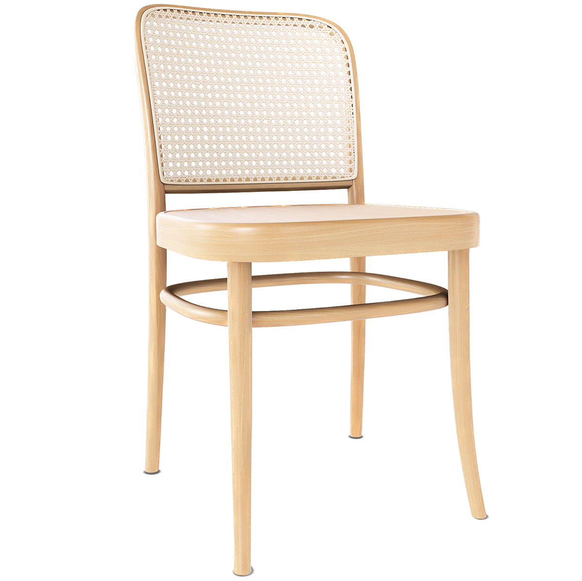 811 Wood Seat Mesh/Cane Back Chair - WOO .Design