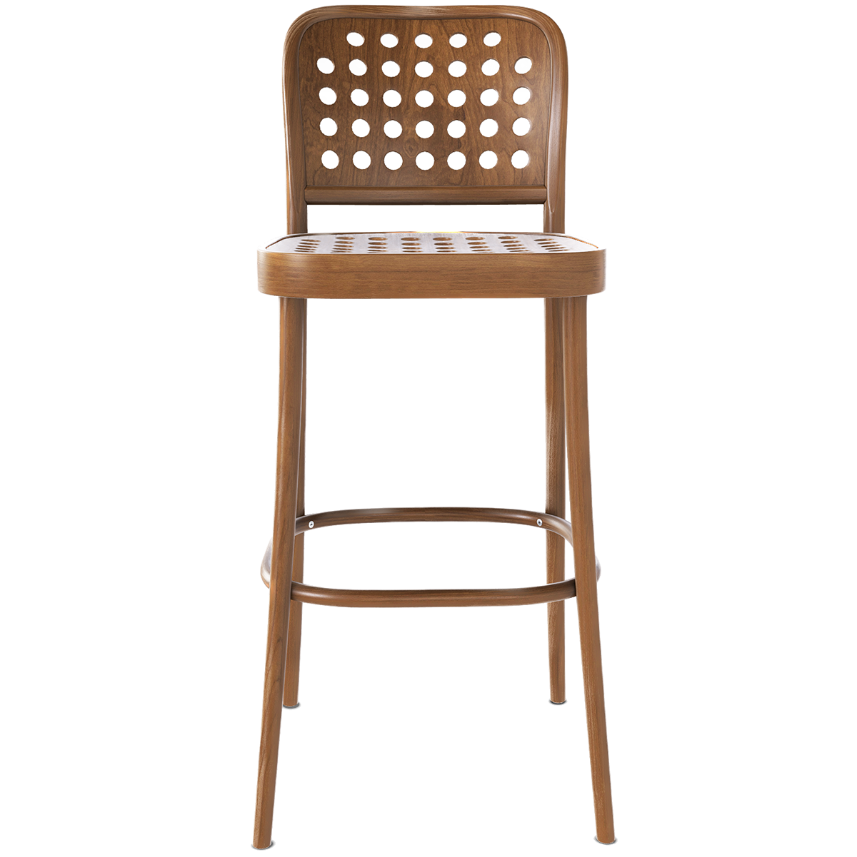 822 Wood Barstool with Backrest - WOO .Design