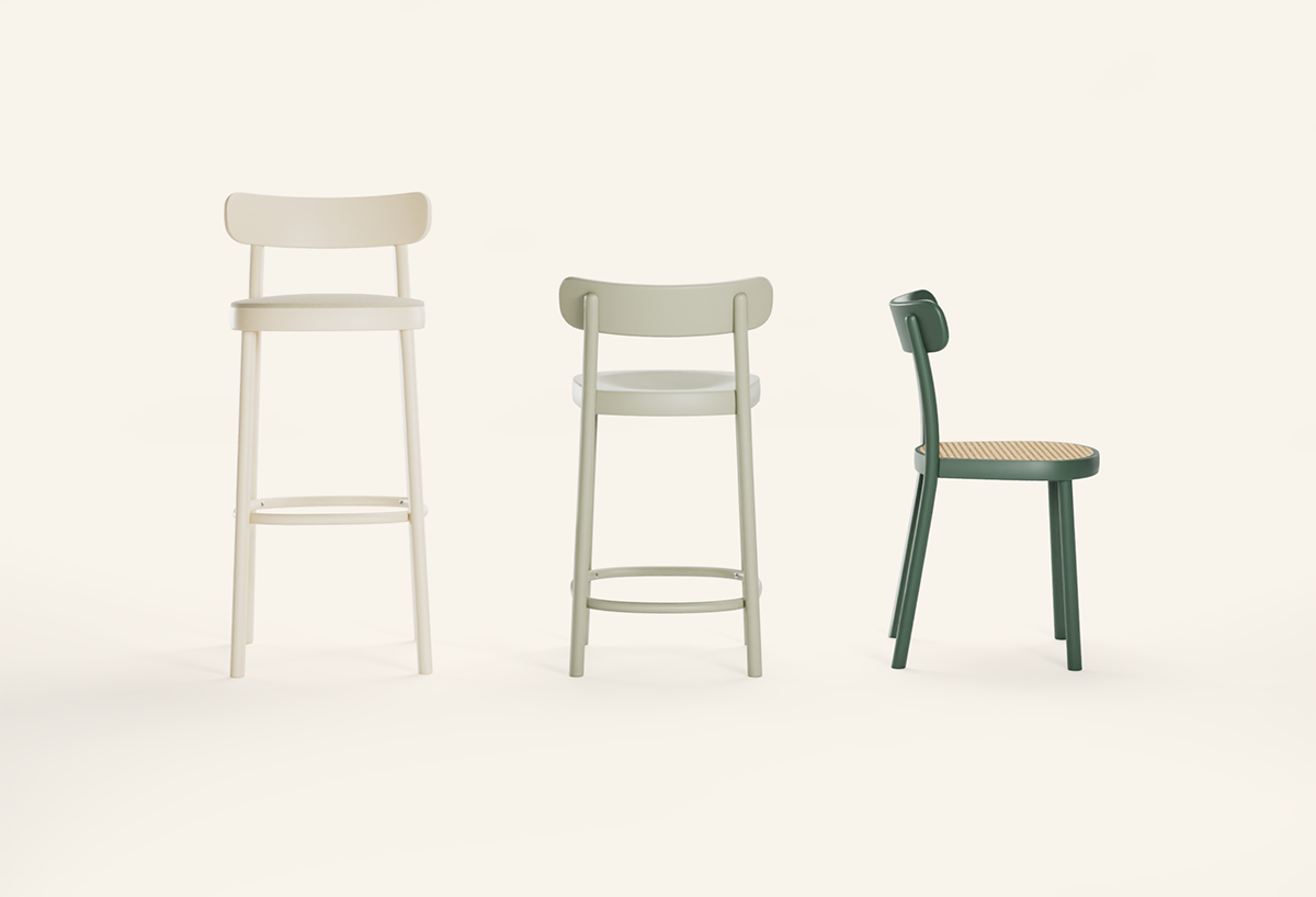 La Zitta Wood Barstool - WOO .Design