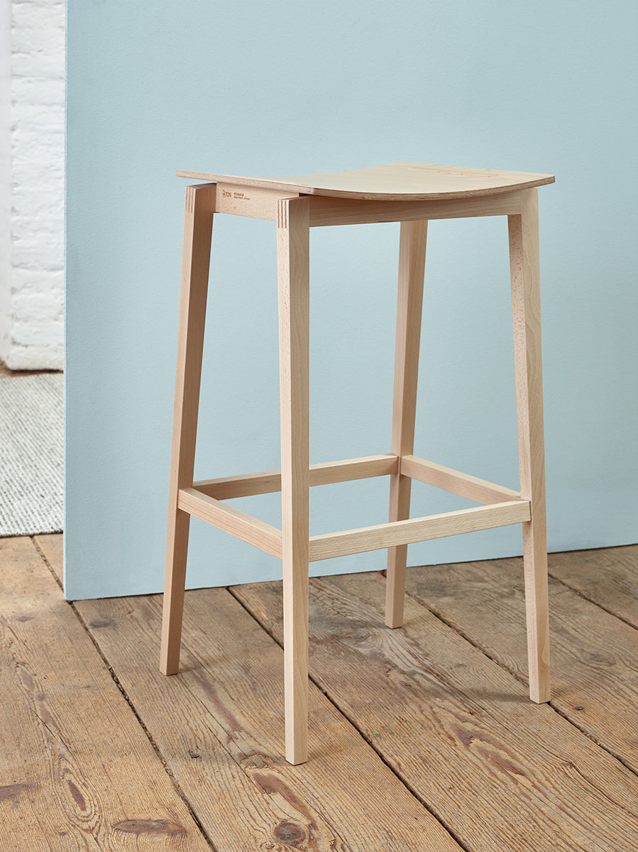 Stockholm Wood Barstool - WOO .Design