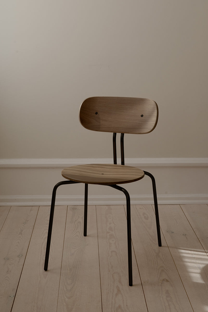 Curious Smoked Oak Wood Chair