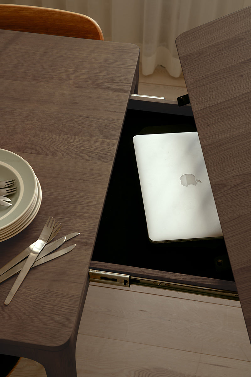 Heart & Soul Walnut Extendable Dining Table