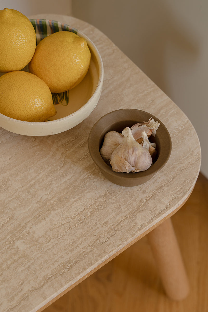 Paff Travertin Side Table