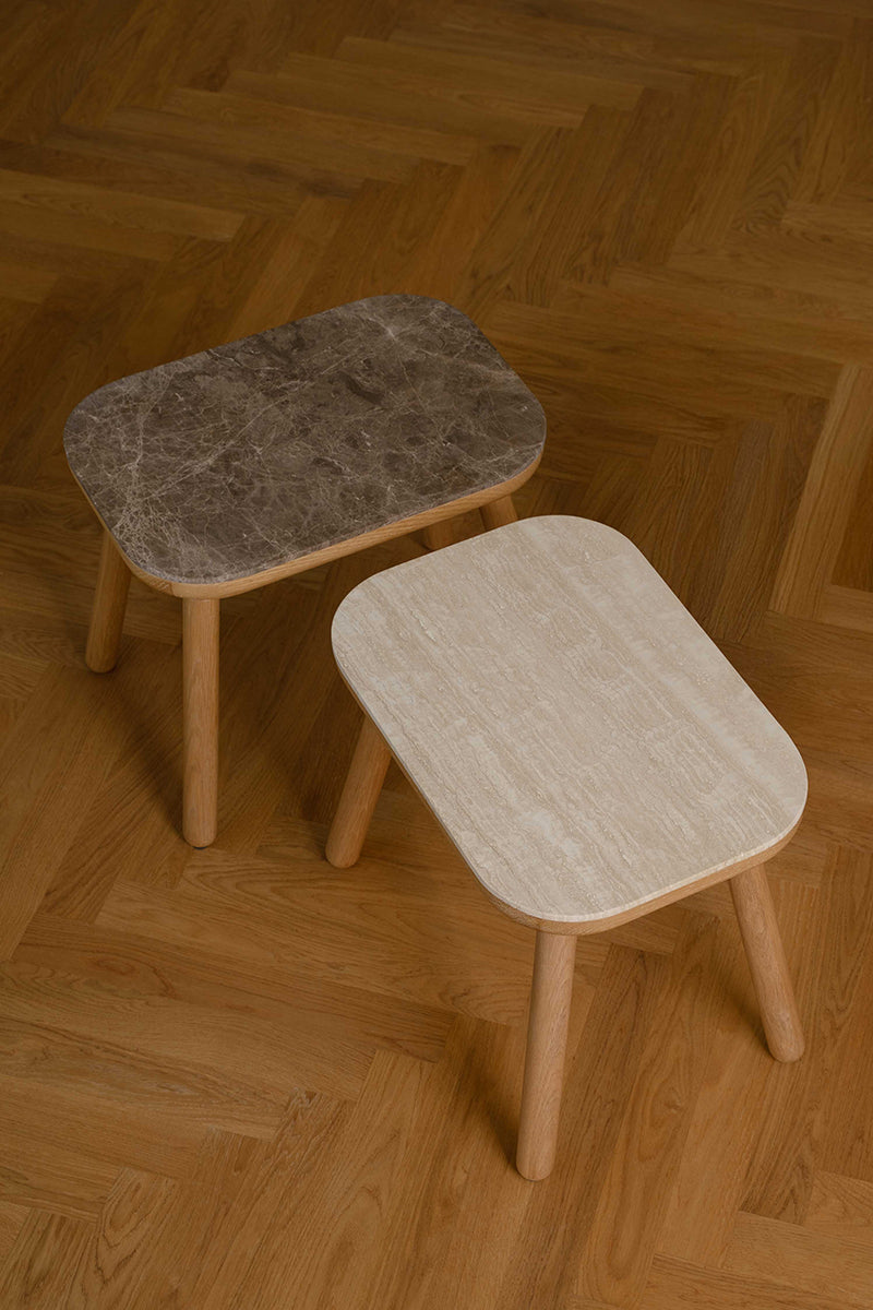 Paff Travertin Side Table