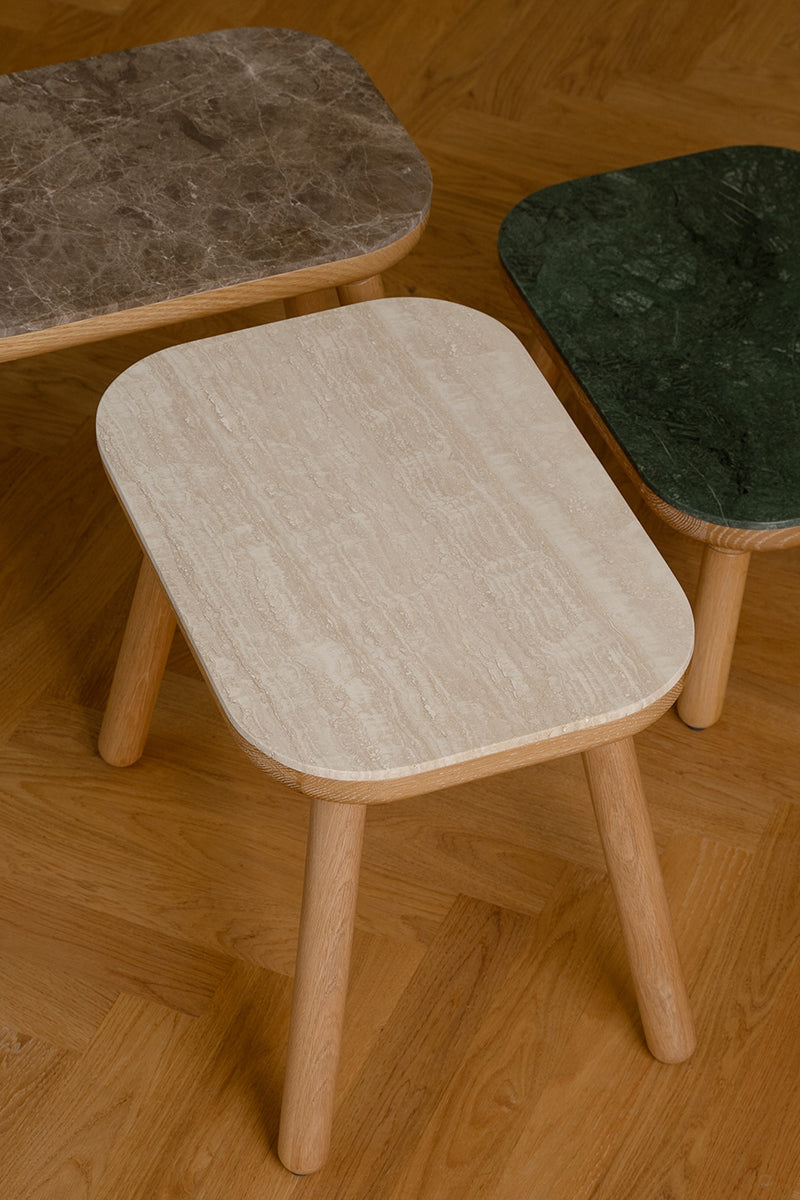 Paff Travertin Side Table