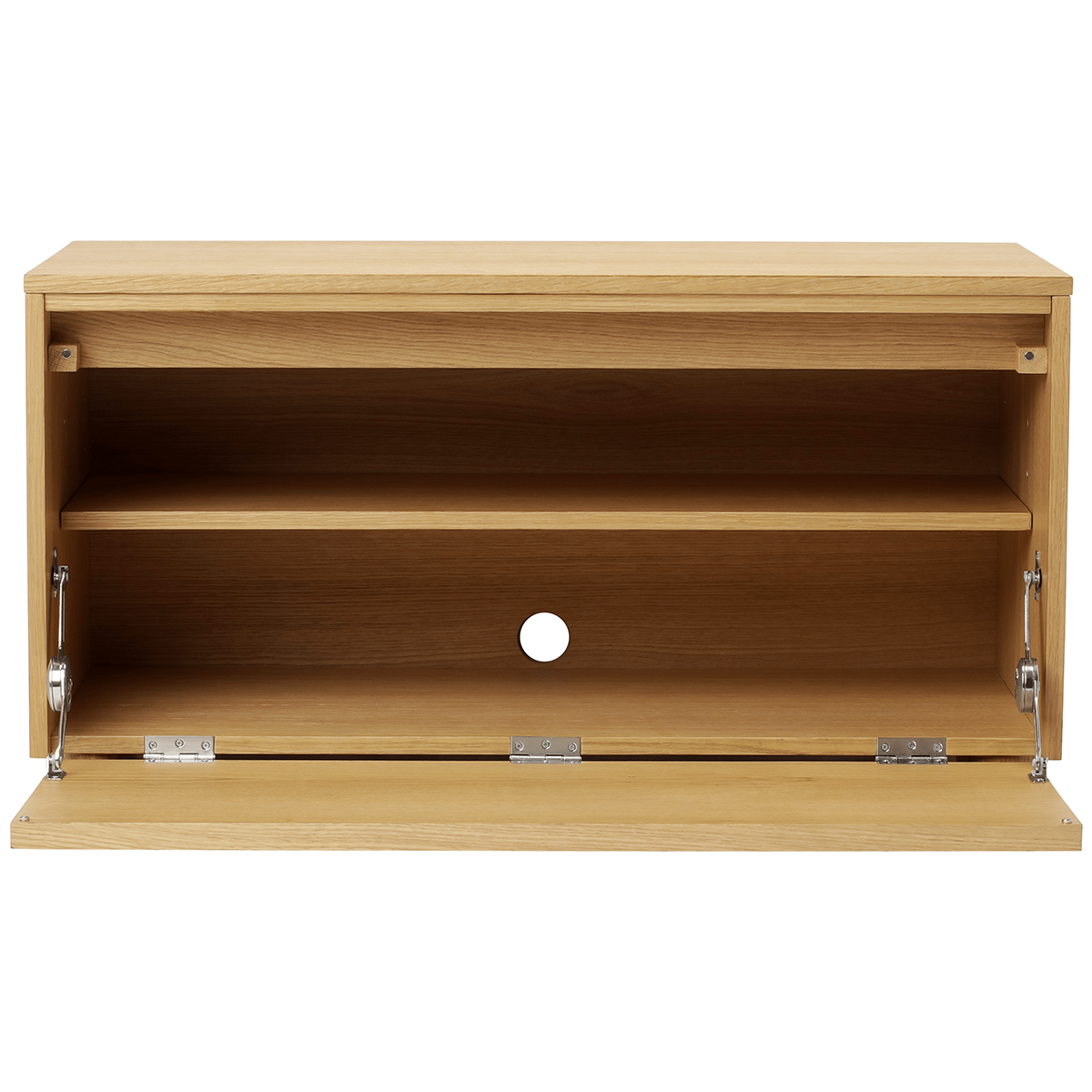 Hideaway Grid Door Storage Bench