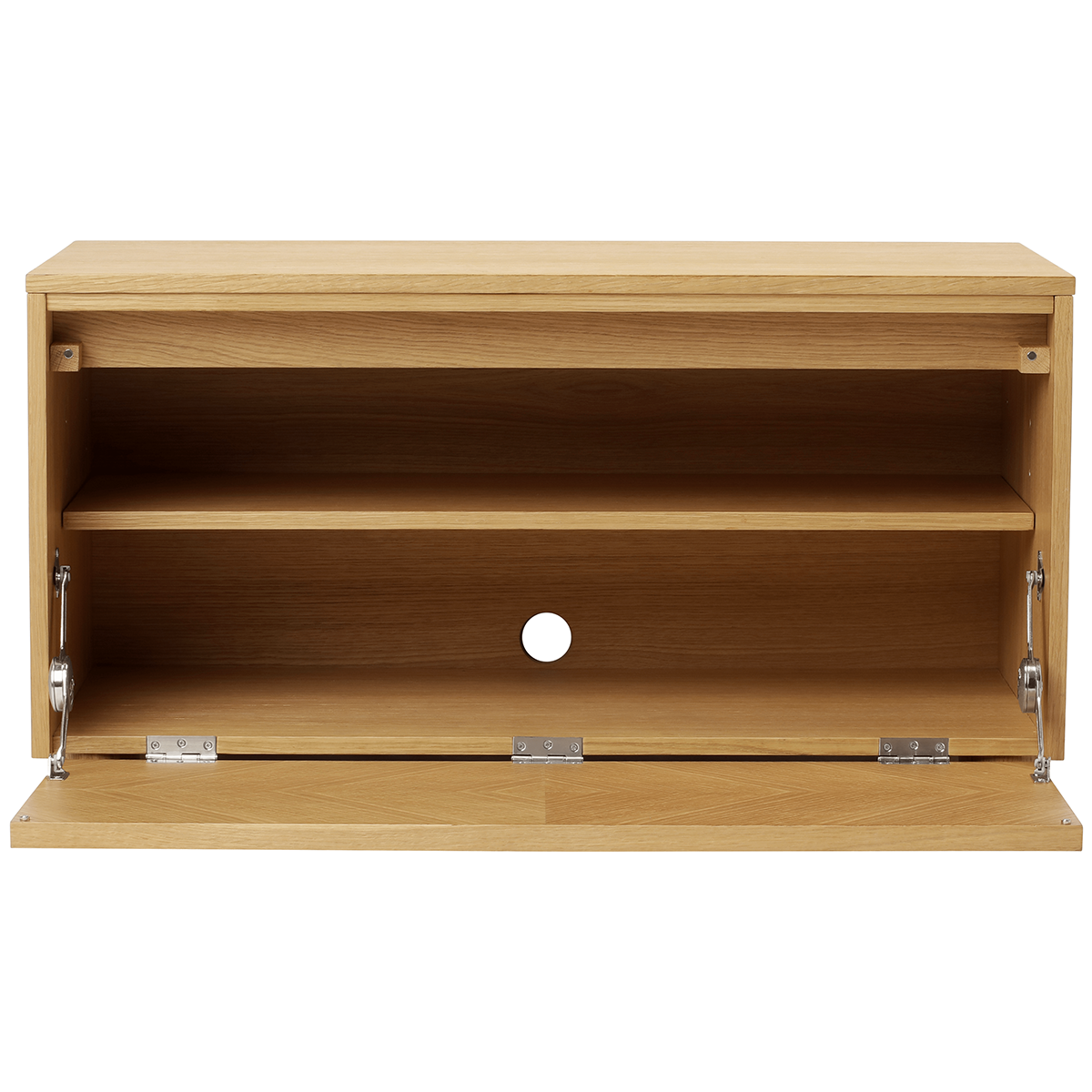 Hideaway Grid Door Storage Bench with Cushion
