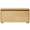 Hideaway Grid Door Storage Bench