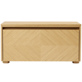 Hideaway Grid Door Storage Bench