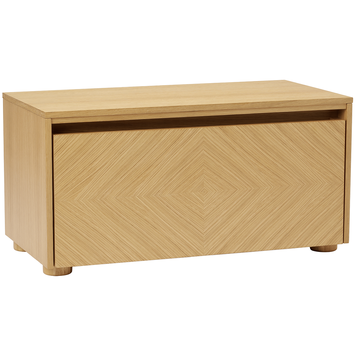 Hideaway Grid Door Storage Bench