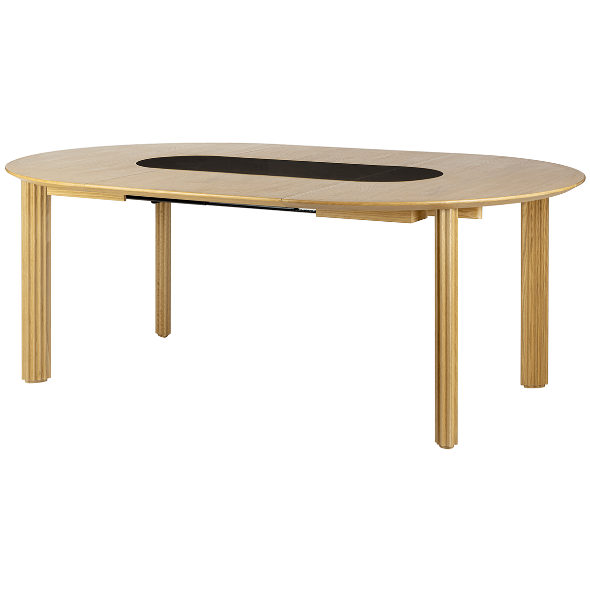 Comfort Circle Extendable Dining Table with Ceramic Top