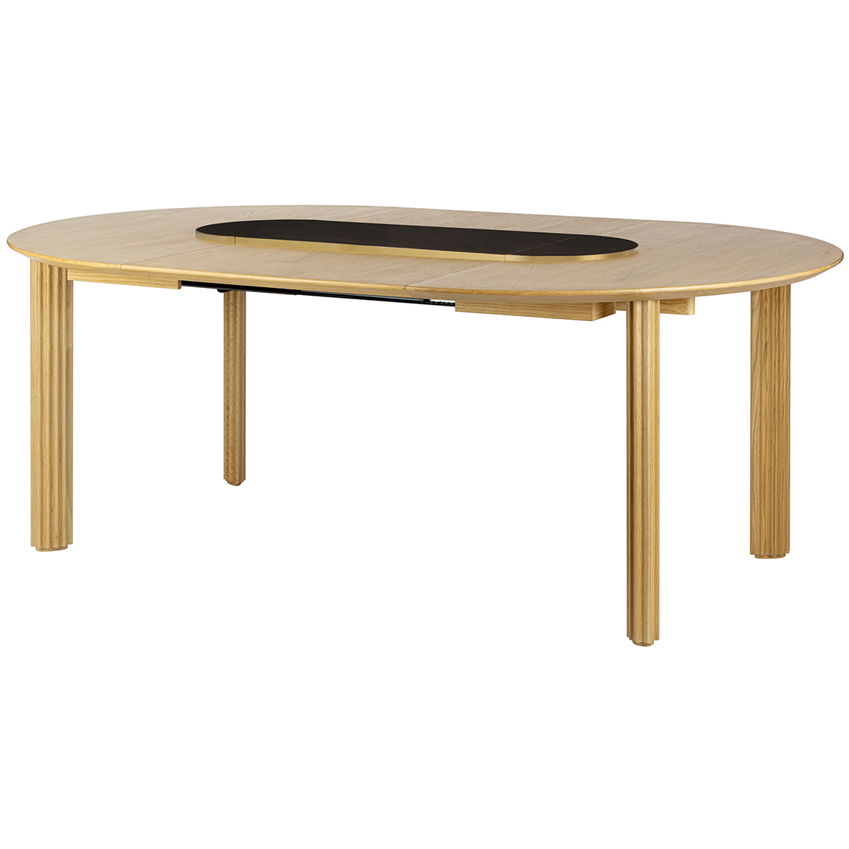 Comfort Circle Extendable Dining Table with Ceramic Top
