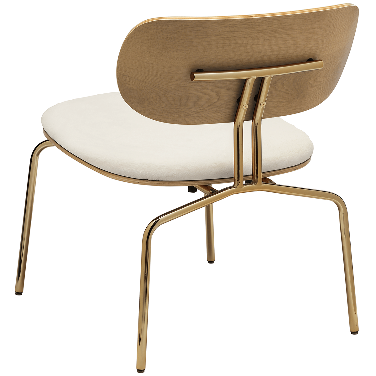 Curious Lounge Chair with Teddy Cushion