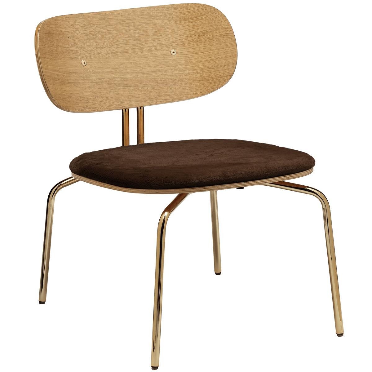 Curious Lounge Chair with Teddy Cushion