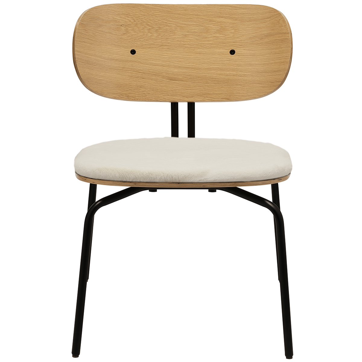 Curious Lounge Chair with Teddy Cushion