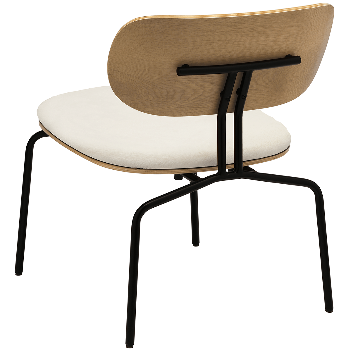 Curious Lounge Chair with Teddy Cushion