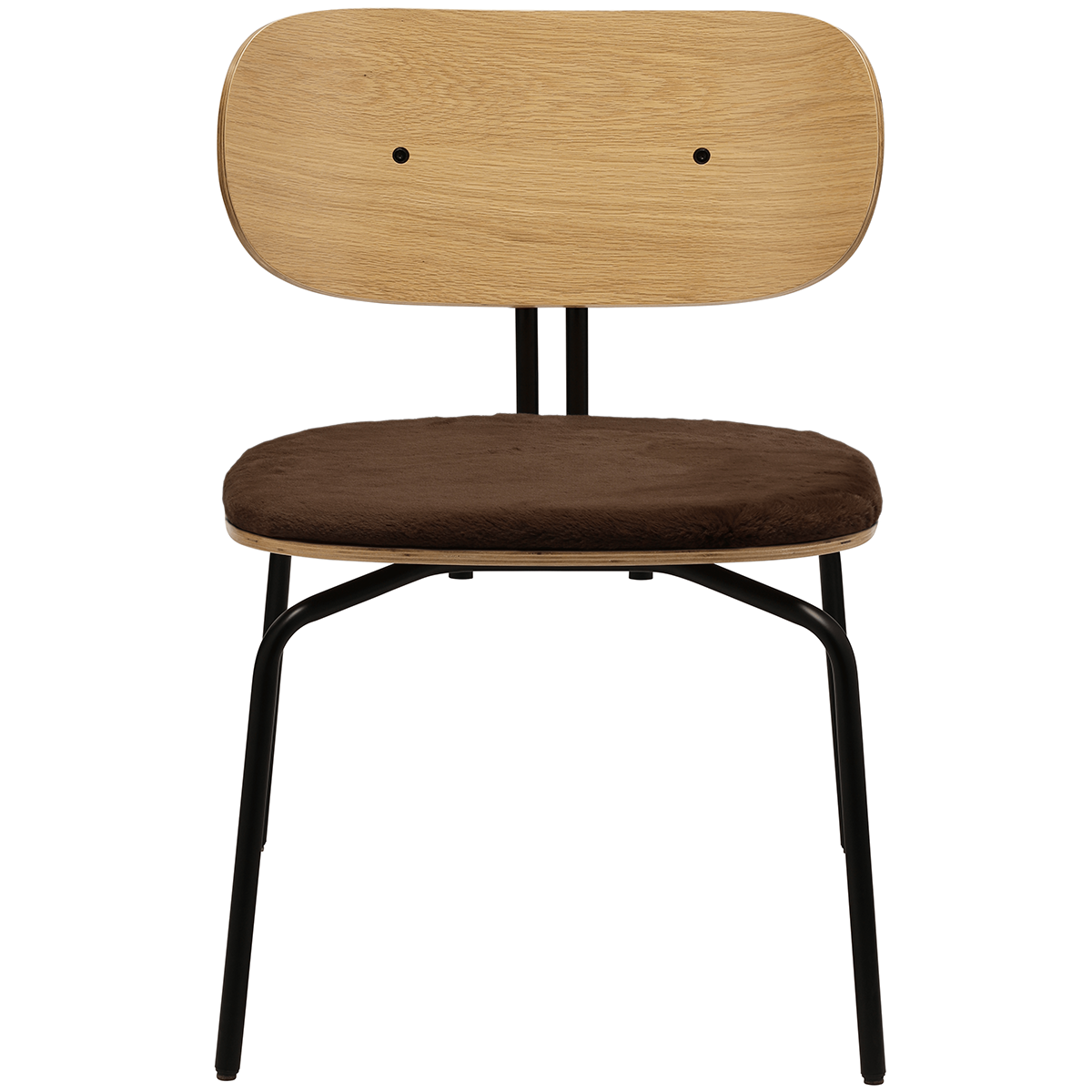 Curious Lounge Chair with Teddy Cushion