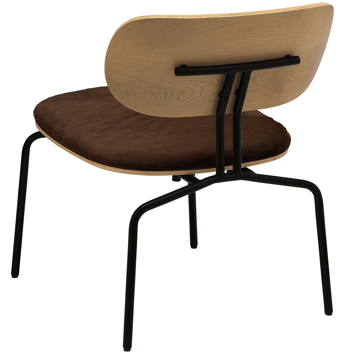 Curious Lounge Chair with Teddy Cushion