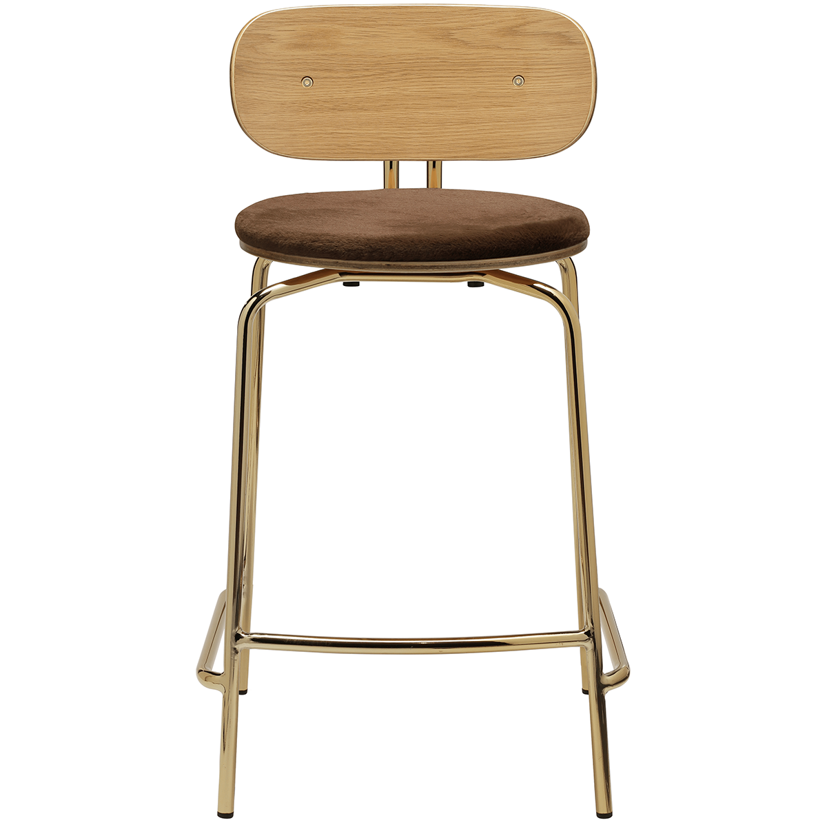 Curious Counter Stool with Teddy Cushion