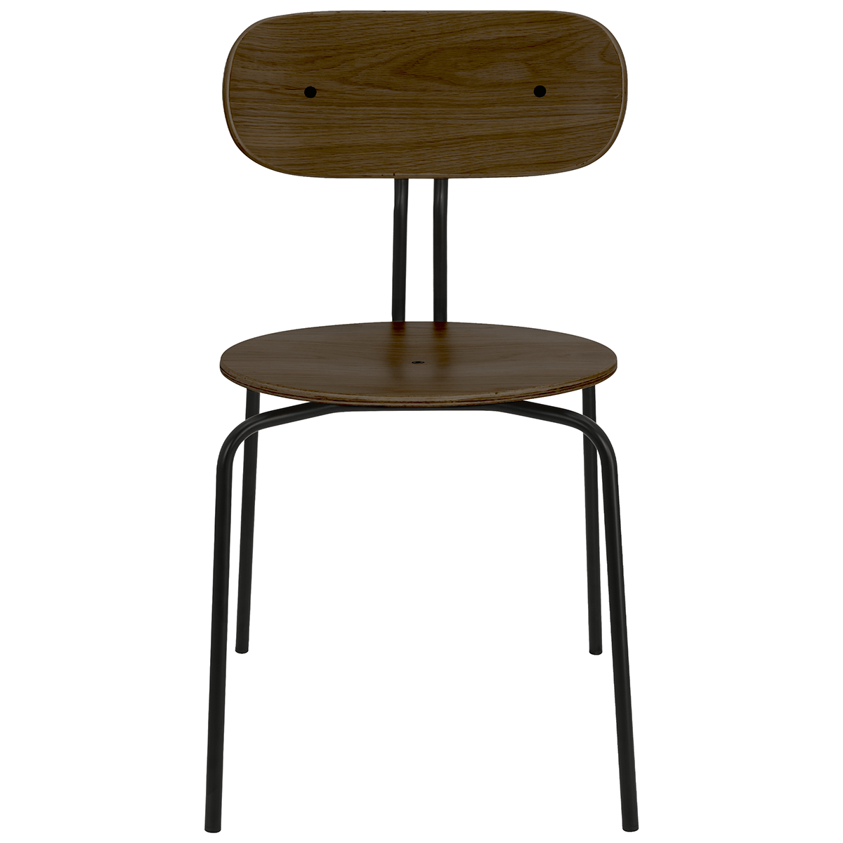 Curious Smoked Oak Wood Chair