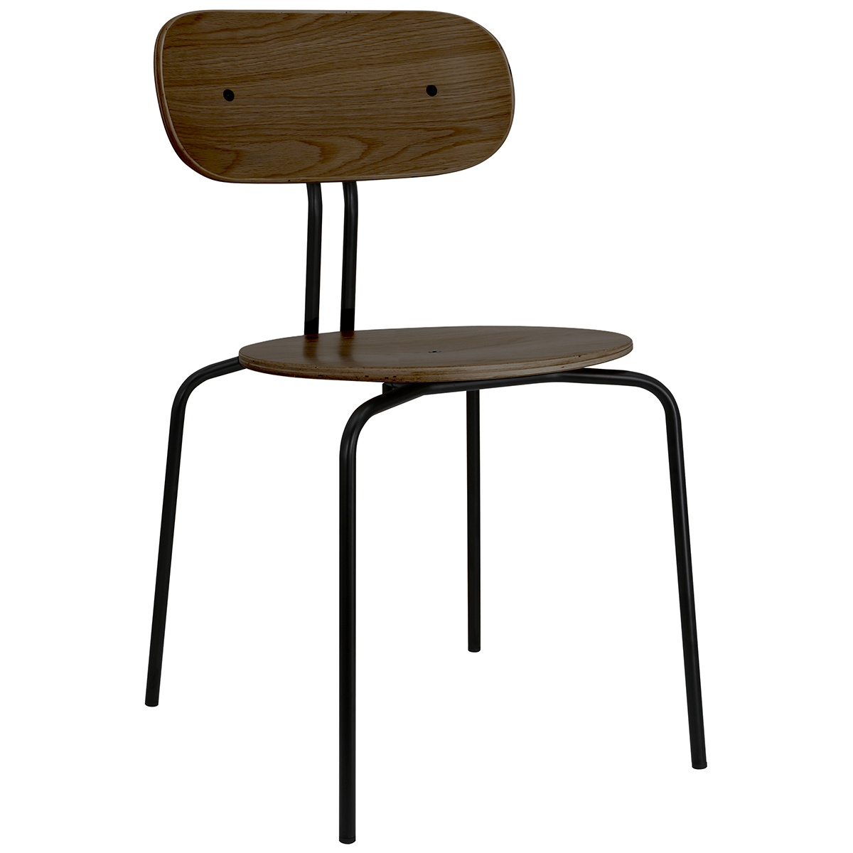 Curious Smoked Oak Wood Chair