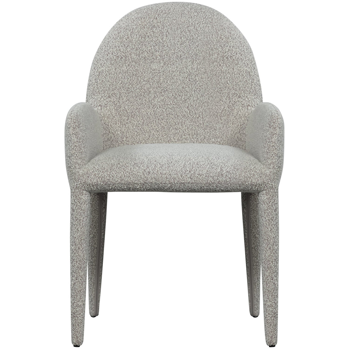 Elegance Greige Dining Chair with Armrest