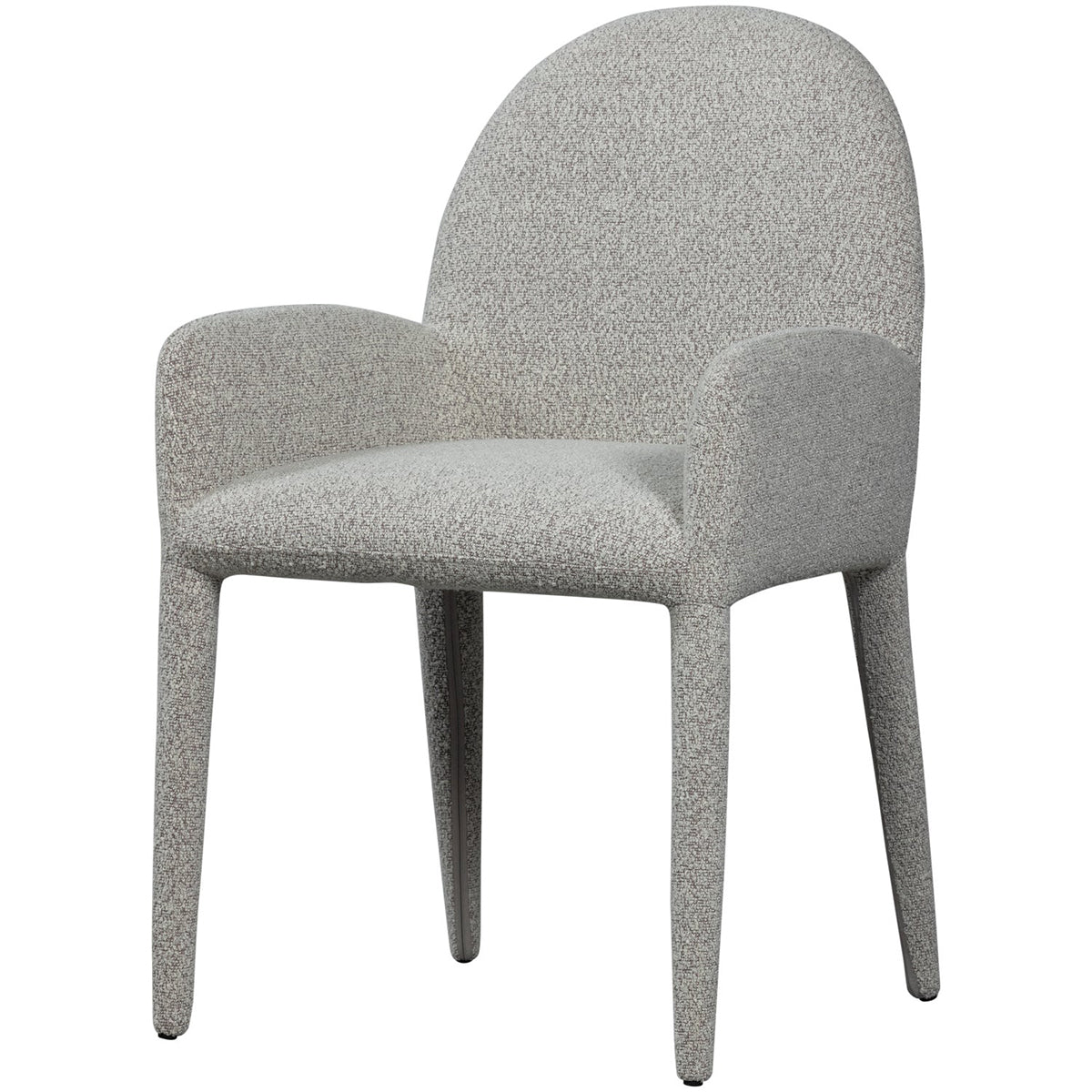 Elegance Greige Dining Chair with Armrest