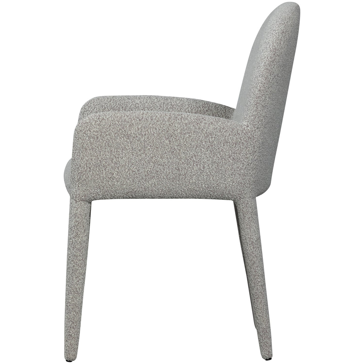 Elegance Greige Dining Chair with Armrest