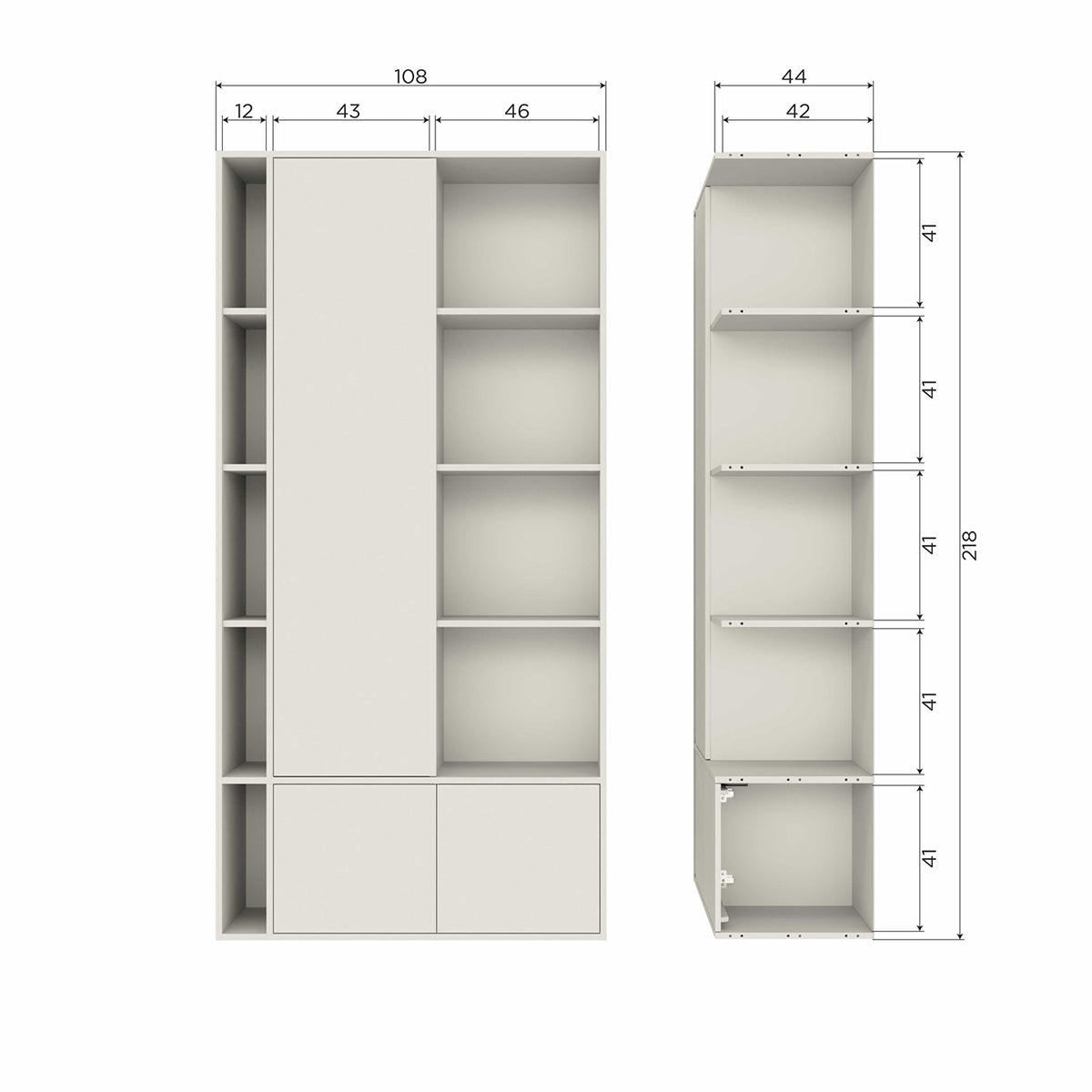 Settle Pine Wood Down Storage Cabinet