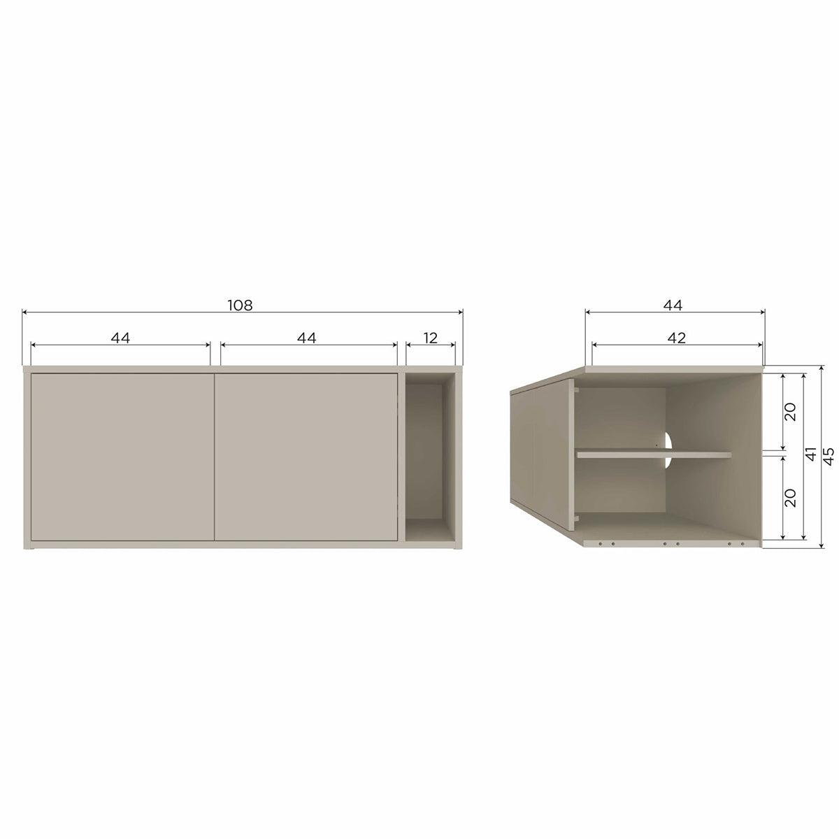 Settle Pine Wood Down TV Unit