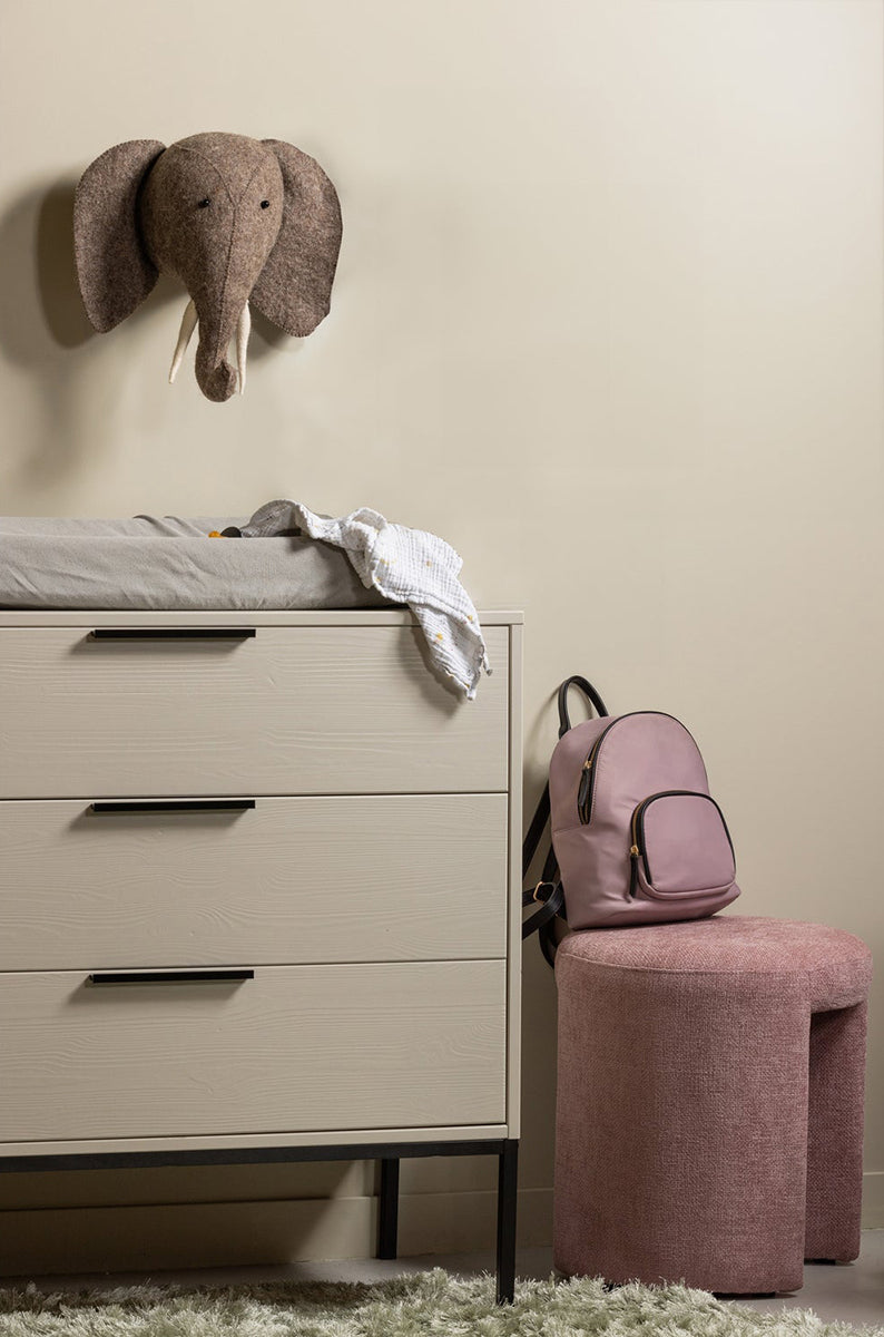 Adam Pine Wood Cabinet with Drawers