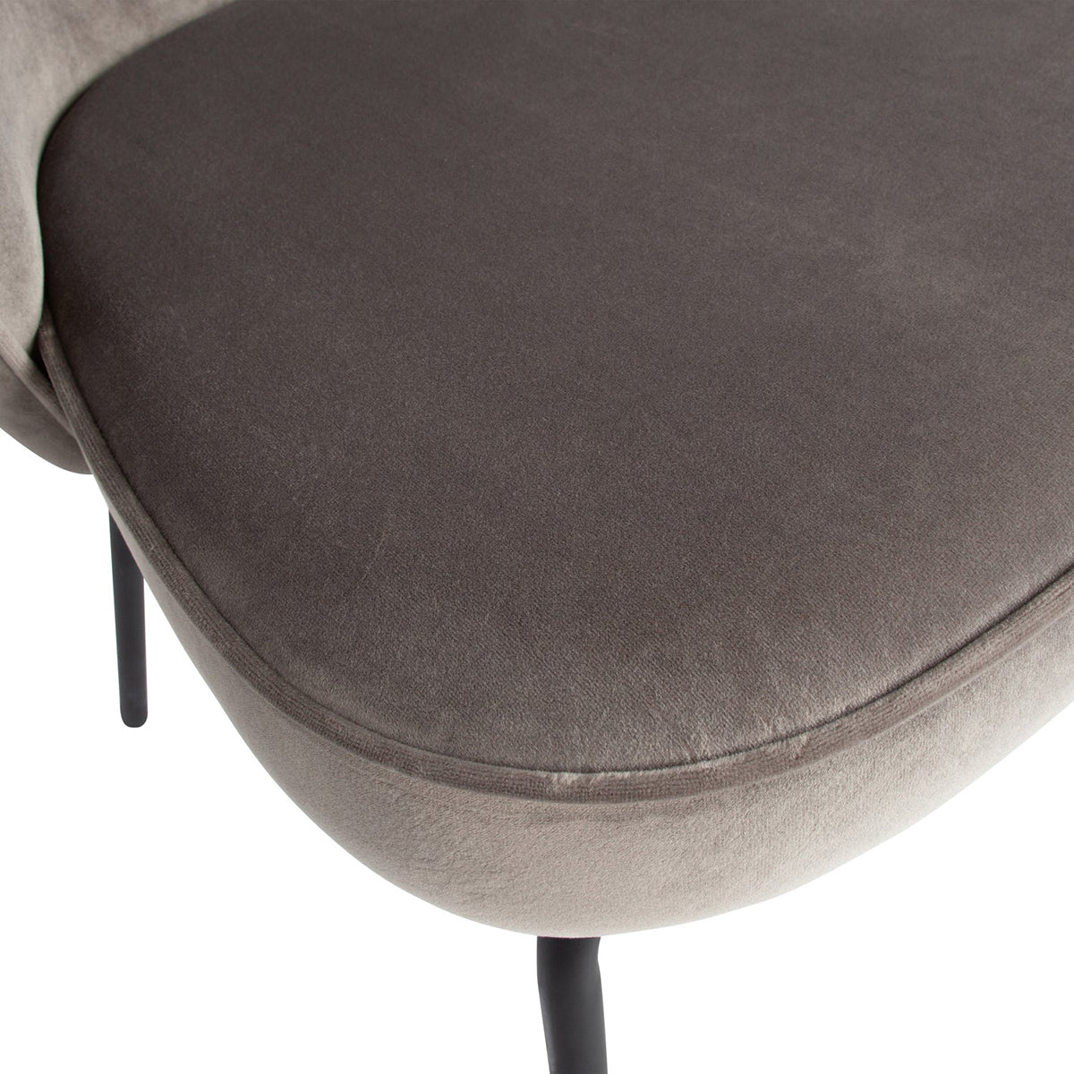 Admit Khaki Velvet Dining Chair