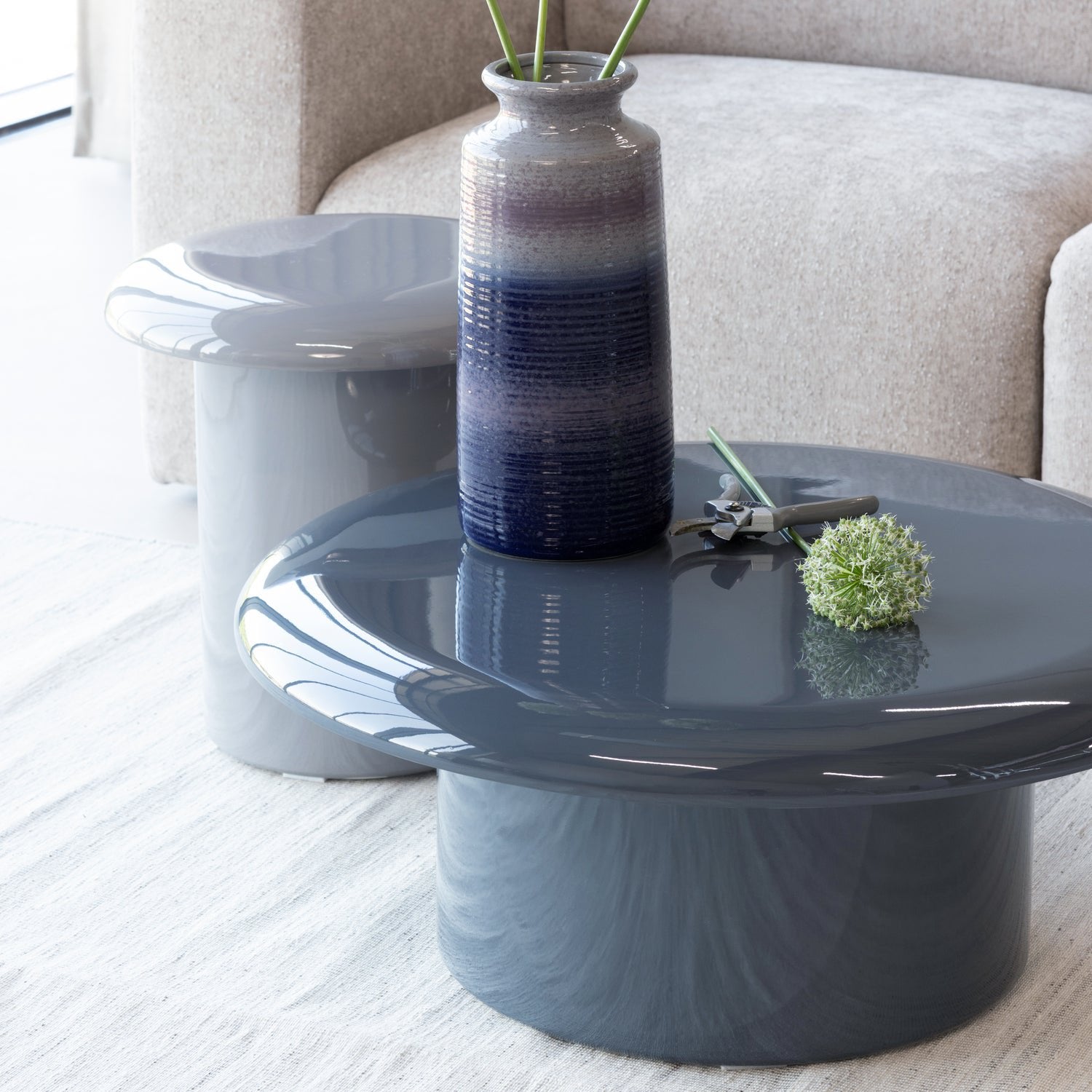 Alvo Dark Grey High Gloss Coffee Table