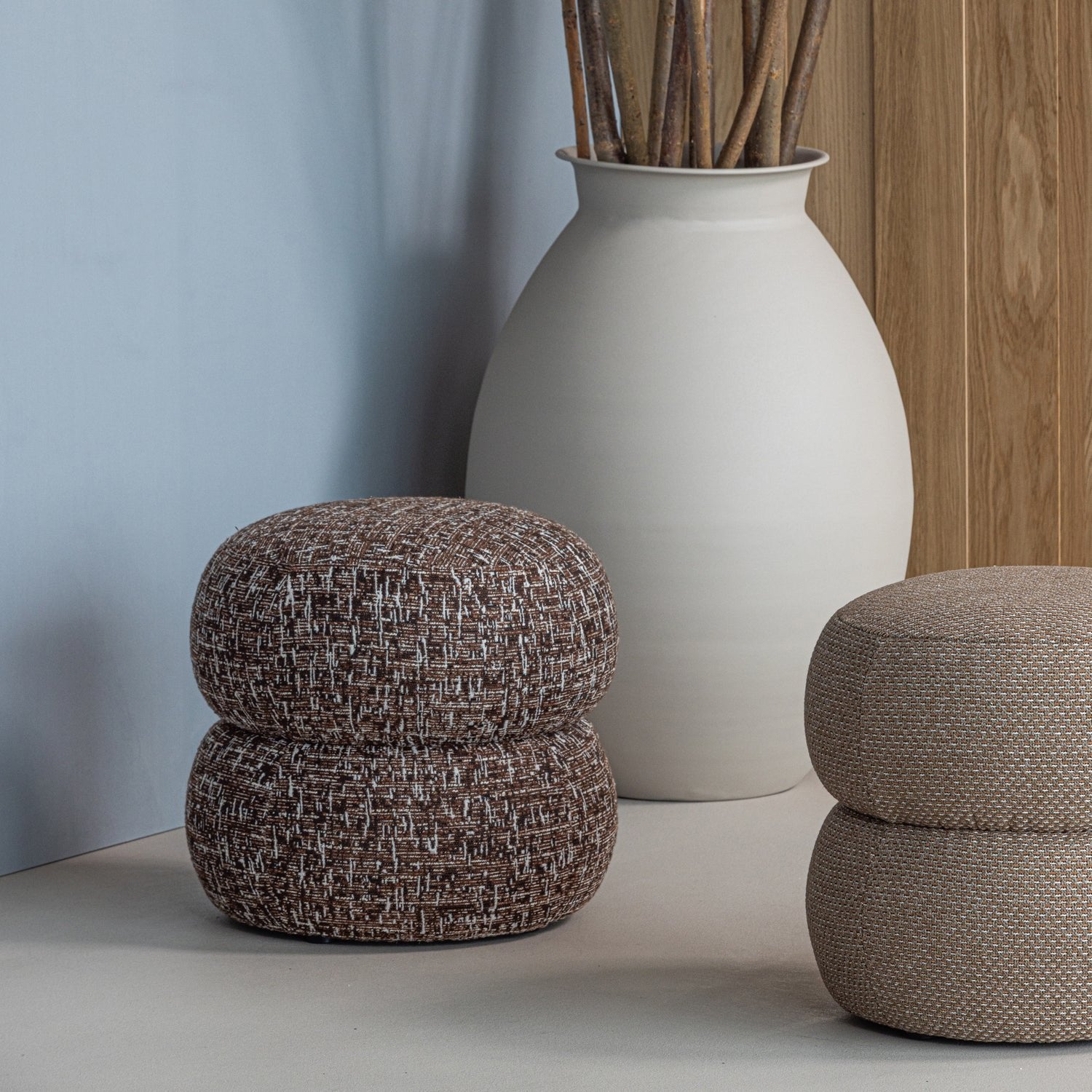 Anic Graphic Pattern Pouf