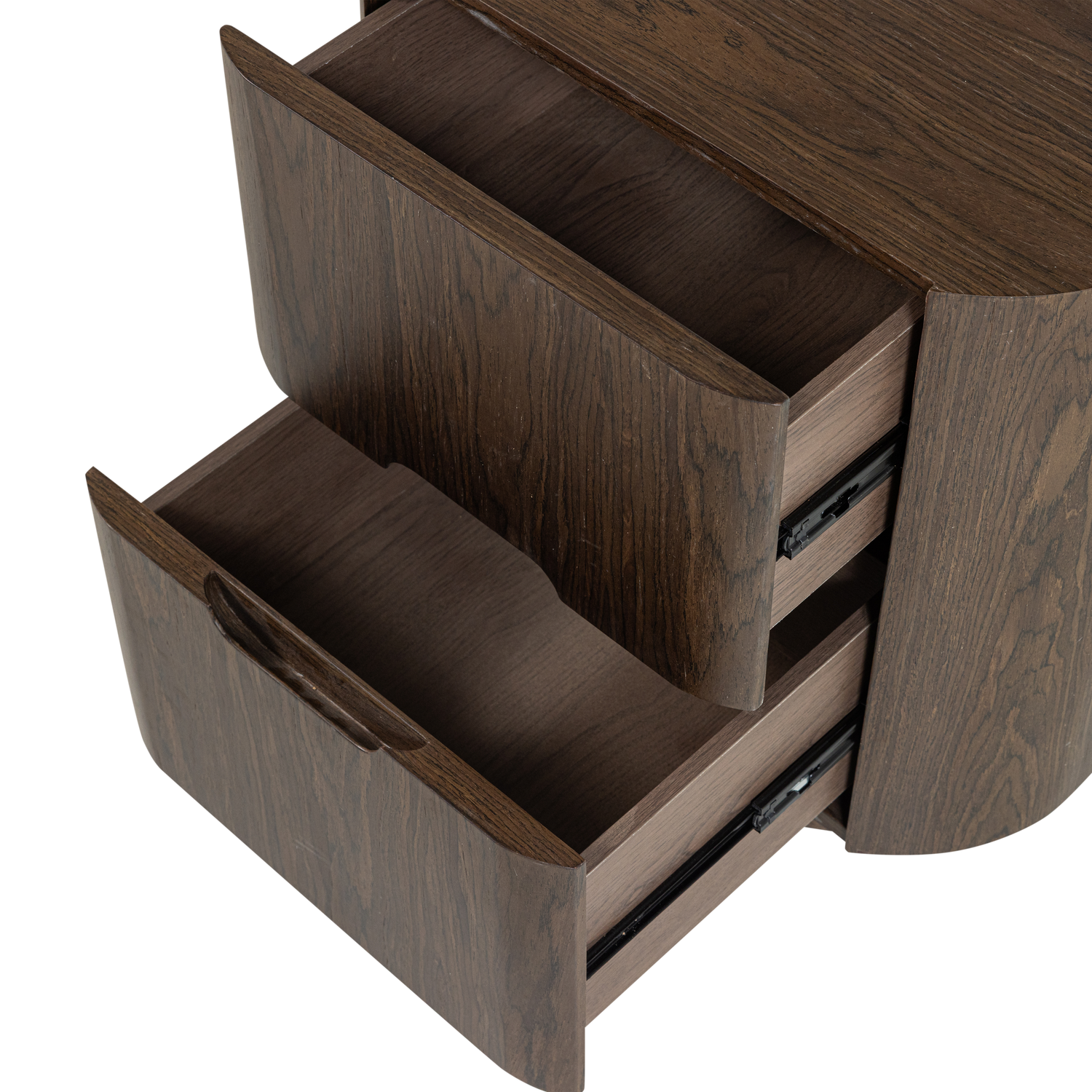 Arvi Brown 2 Drawers Night Stand