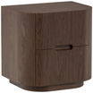 Arvi Brown 2 Drawers Night Stand