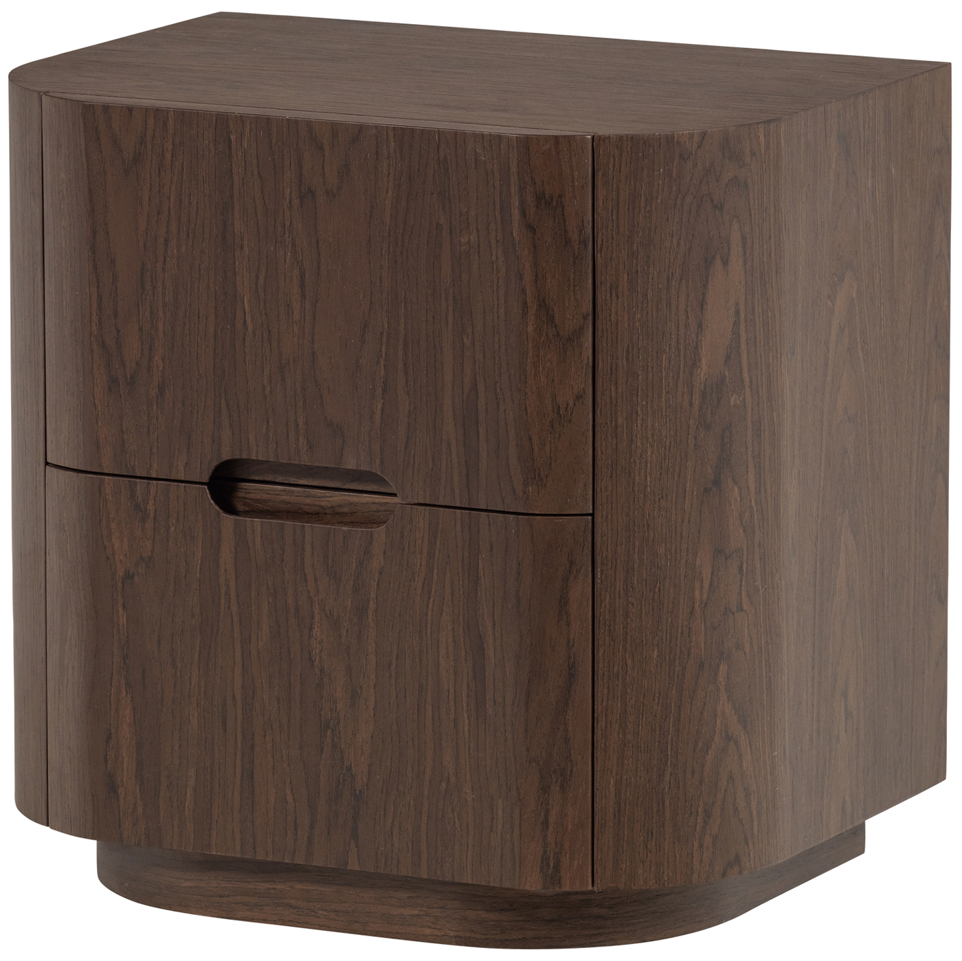 Arvi Brown 2 Drawers Night Stand